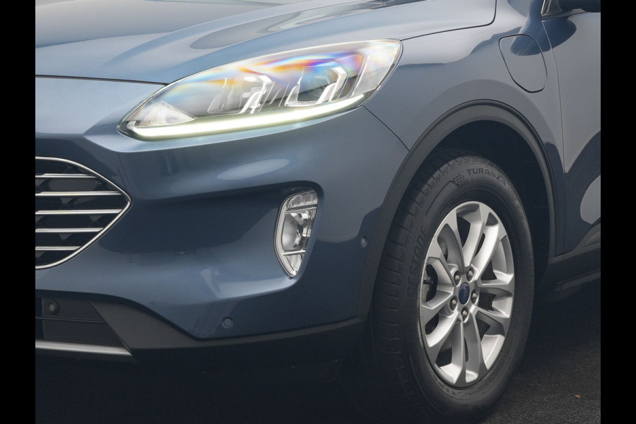 Ford Kuga 2.5 Titanium PHEV 225pk Dealer O.H. | Trekhaak Af Fabriek | Panodak | Adaptive Cruise | 360 Camera | Sportstoelen & Stuur Verwarmd | Keyless | Blis | Apple Carplay | Navigatie | DAB | Plug In Hybrid |