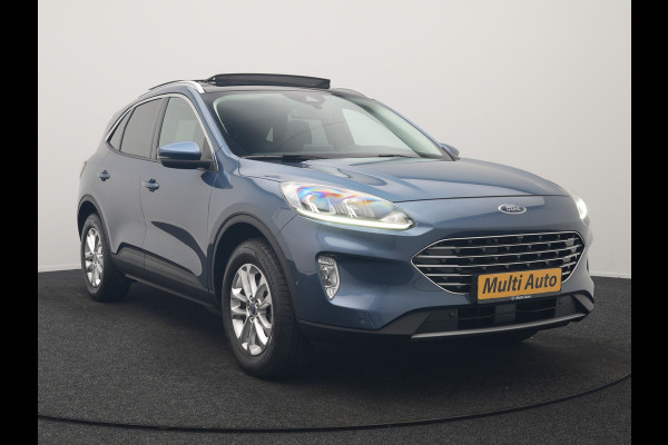 Ford Kuga 2.5 Titanium PHEV 225pk Dealer O.H. | Trekhaak Af Fabriek | Panodak | Adaptive Cruise | 360 Camera | Sportstoelen & Stuur Verwarmd | Keyless | Blis | Apple Carplay | Navigatie | DAB | Plug In Hybrid |