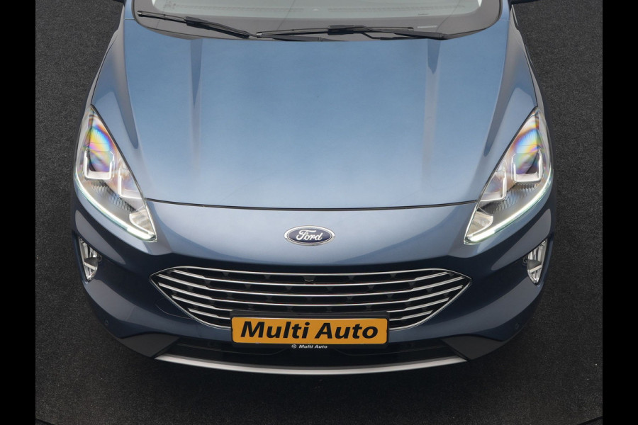 Ford Kuga 2.5 Titanium PHEV 225pk Dealer O.H. | Trekhaak Af Fabriek | Panodak | Adaptive Cruise | 360 Camera | Sportstoelen & Stuur Verwarmd | Keyless | Blis | Apple Carplay | Navigatie | DAB | Plug In Hybrid |