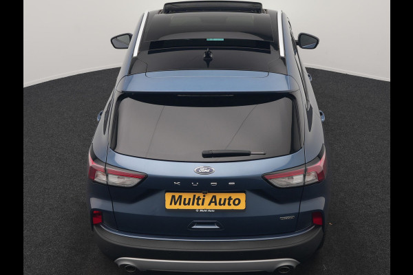 Ford Kuga 2.5 Titanium PHEV 225pk Dealer O.H. | Trekhaak Af Fabriek | Panodak | Adaptive Cruise | 360 Camera | Sportstoelen & Stuur Verwarmd | Keyless | Blis | Apple Carplay | Navigatie | DAB | Plug In Hybrid |