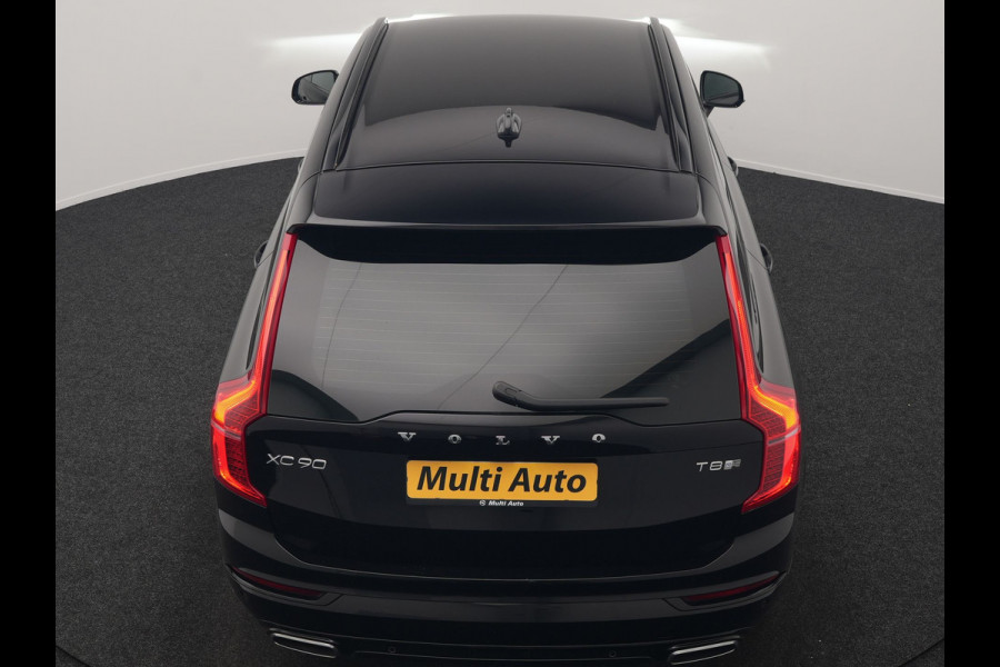 Volvo XC90 T8 Twin Engine AWD R-Design 7 Persoons PHEV 392pk Dealer O.H | Trekhaak Af Fabriek | Adaptive Cruise | Harman / Kardon | Lederen Sportstoelen Memory & Verwarmd | Apple Carplay | Navigatie | Virtual | DAB | 20"L.M | Plug In Hybrid |