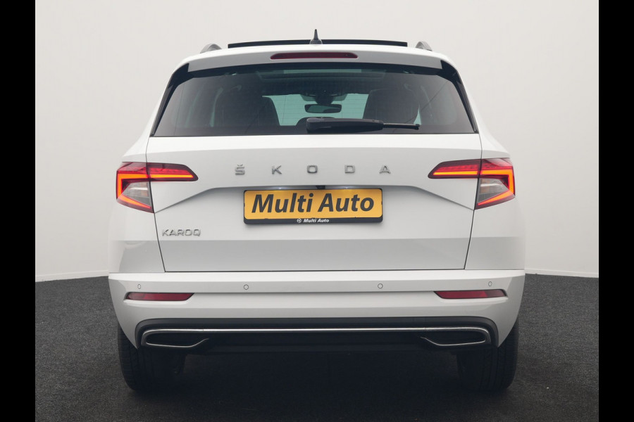 Škoda Karoq 1.5 TSI ACT Sportline DSG 150pk Dealer O.H | Panodak | Adaptive Cruise | Camera | RS Sportstoelen Verwarmd | Blis | Keyless | Apple Carplay | Black Optic | Virtual | Navigatie | DAB | 18"L.M |