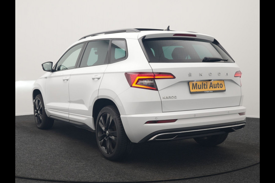 Škoda Karoq 1.5 TSI ACT Sportline DSG 150pk Dealer O.H | Panodak | Adaptive Cruise | Camera | RS Sportstoelen Verwarmd | Blis | Keyless | Apple Carplay | Black Optic | Virtual | Navigatie | DAB | 18"L.M |
