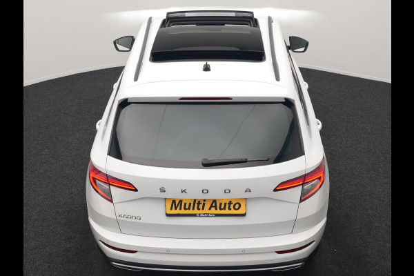 Škoda Karoq 1.5 TSI ACT Sportline DSG 150pk Dealer O.H | Panodak | Adaptive Cruise | Camera | RS Sportstoelen Verwarmd | Blis | Keyless | Apple Carplay | Black Optic | Virtual | Navigatie | DAB | 18"L.M |