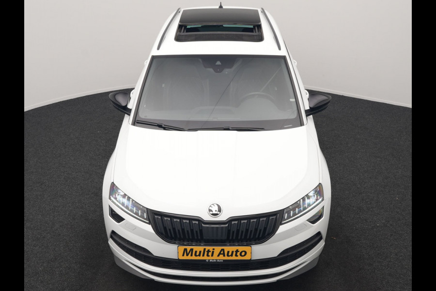 Škoda Karoq 1.5 TSI ACT Sportline DSG 150pk Dealer O.H | Panodak | Adaptive Cruise | Camera | RS Sportstoelen Verwarmd | Blis | Keyless | Apple Carplay | Black Optic | Virtual | Navigatie | DAB | 18"L.M |