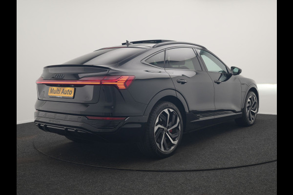 Audi Q8 Sportback e-tron 55 Quattro S edition 114 kWh 408pk Dealer O.H | Luchtvering | Panodak | Black Optic | Adaptive Cruise | 360 Camera | B&O Soundsystem | 21"L.M | Alcantara Sportstoelen Memory | Apple Carplay | Matrix LED |