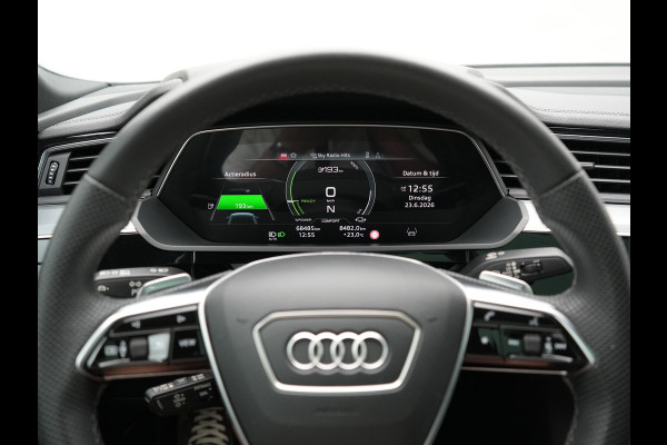 Audi Q8 Sportback e-tron 55 Quattro S edition 114 kWh 408pk Dealer O.H | Luchtvering | Panodak | Black Optic | Adaptive Cruise | 360 Camera | B&O Soundsystem | 21"L.M | Alcantara Sportstoelen Memory | Apple Carplay | Matrix LED |