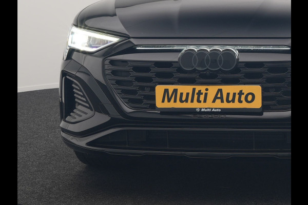 Audi Q8 Sportback e-tron 55 Quattro S edition 114 kWh 408pk Dealer O.H | Luchtvering | Panodak | Black Optic | Adaptive Cruise | 360 Camera | B&O Soundsystem | 21"L.M | Alcantara Sportstoelen Memory | Apple Carplay | Matrix LED |