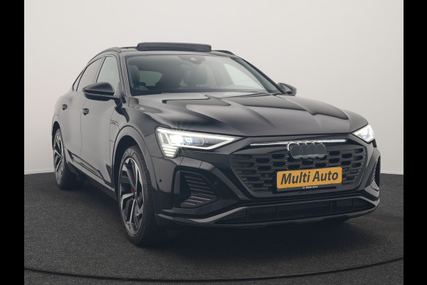 Audi Q8 Sportback e-tron 55 Quattro S edition 114 kWh 408pk Dealer O.H | Luchtvering | Panodak | Black Optic | Adaptive Cruise | 360 Camera | B&O Soundsystem | 21"L.M | Alcantara Sportstoelen Memory | Apple Carplay | Matrix LED |