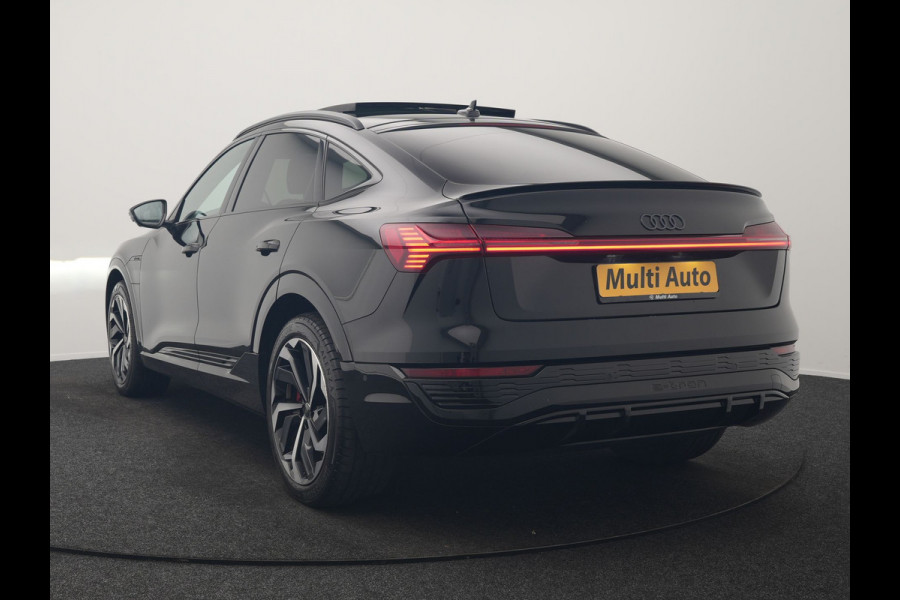 Audi Q8 Sportback e-tron 55 Quattro S edition 114 kWh 408pk Dealer O.H | Luchtvering | Panodak | Black Optic | Adaptive Cruise | 360 Camera | B&O Soundsystem | 21"L.M | Alcantara Sportstoelen Memory | Apple Carplay | Matrix LED |