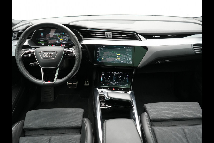 Audi Q8 Sportback e-tron 55 Quattro S edition 114 kWh 408pk Dealer O.H | Luchtvering | Panodak | Black Optic | Adaptive Cruise | 360 Camera | B&O Soundsystem | 21"L.M | Alcantara Sportstoelen Memory | Apple Carplay | Matrix LED |