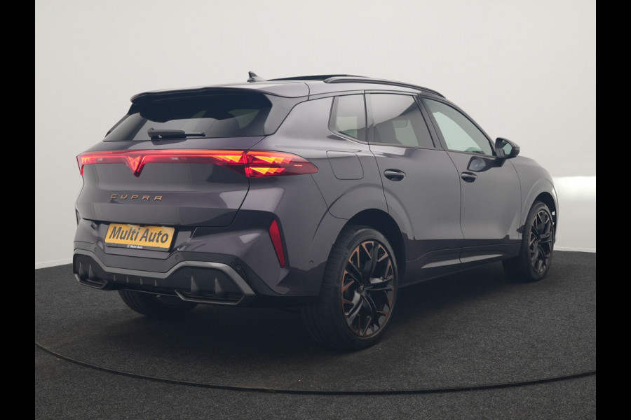 CUPRA Terramar 1.5 TSI e-Hybrid VZ Copper Edition PHEV 272pk DARK VOID METALLIC | Panodak | Head Up | Adaptive Cruise | 360 Camera | Lederen Sportstoelen Memory & Verwarmd | Sennheiser Premium Audio | Matrix LED | Sfeerverlichting | Stuur Verwarmd | Keyless | Blis |
