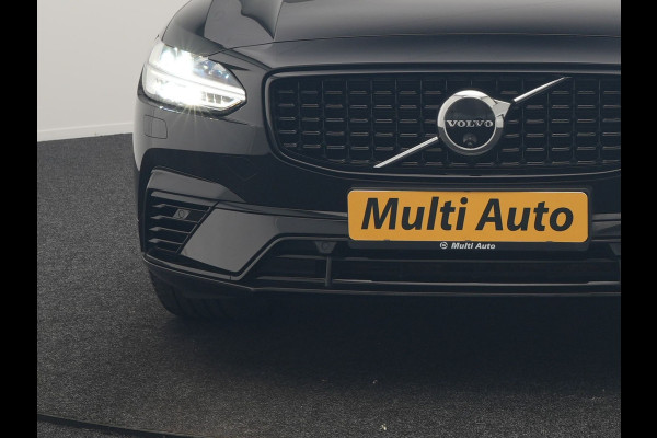 Volvo S90 T8 AWD Ultimate Dark 456pk PHEV LONG RANGE Dealer O.H | Four C Luchtvering | Schuifdak | Bowers & Wilkins | Adaptive Cruise | Head Up | 360 Camera | 20"L.M | Google Maps |