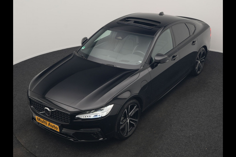 Volvo S90 T8 AWD Ultimate Dark 456pk PHEV LONG RANGE Dealer O.H | Four C Luchtvering | Schuifdak | Bowers & Wilkins | Adaptive Cruise | Head Up | 360 Camera | 20"L.M | Google Maps |