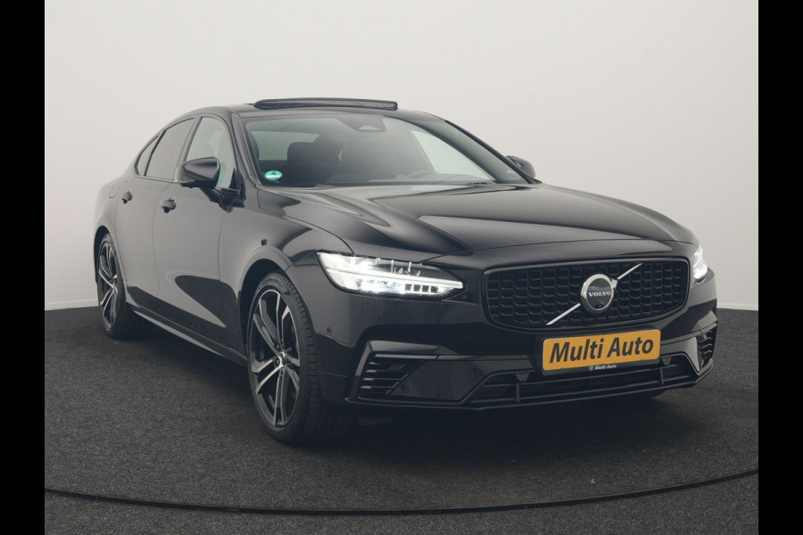 Volvo S90 T8 AWD Ultimate Dark 456pk PHEV LONG RANGE Dealer O.H | Four C Luchtvering | Schuifdak | Bowers & Wilkins | Adaptive Cruise | Head Up | 360 Camera | 20"L.M | Google Maps |