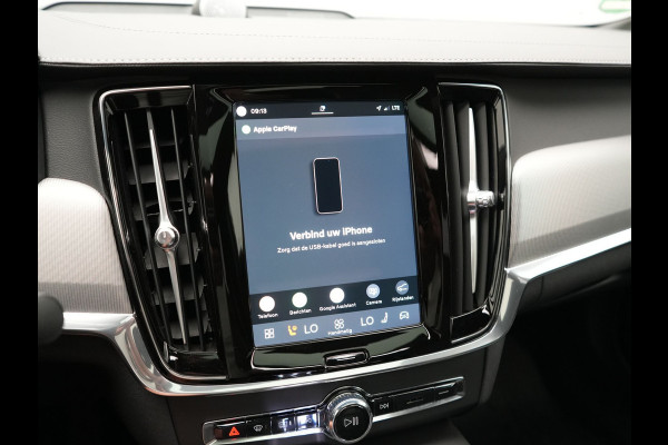 Volvo S90 T8 AWD Ultimate Dark 456pk PHEV LONG RANGE Dealer O.H | Four C Luchtvering | Schuifdak | Bowers & Wilkins | Adaptive Cruise | Head Up | 360 Camera | 20"L.M | Google Maps |