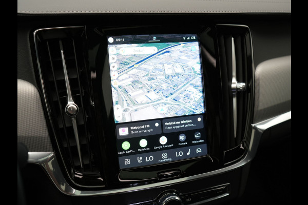 Volvo S90 T8 AWD Ultimate Dark 456pk PHEV LONG RANGE Dealer O.H | Four C Luchtvering | Schuifdak | Bowers & Wilkins | Adaptive Cruise | Head Up | 360 Camera | 20"L.M | Google Maps |