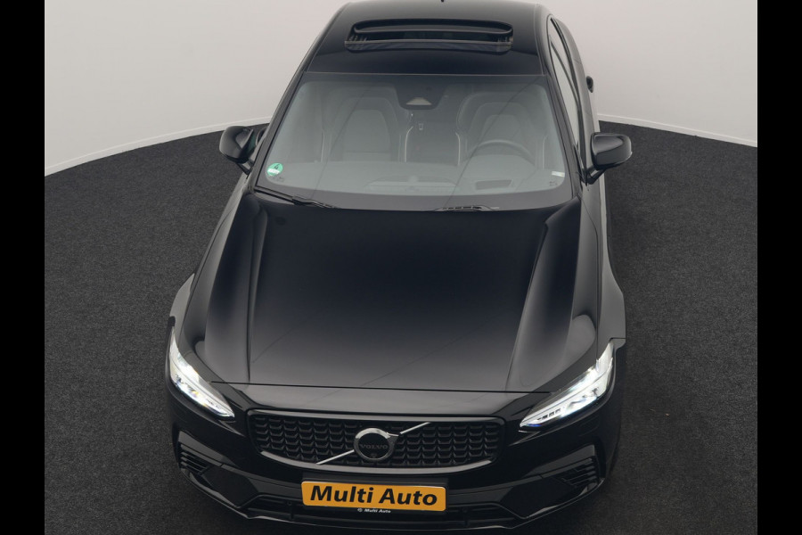 Volvo S90 T8 AWD Ultimate Dark 456pk PHEV LONG RANGE Dealer O.H | Four C Luchtvering | Schuifdak | Bowers & Wilkins | Adaptive Cruise | Head Up | 360 Camera | 20"L.M | Google Maps |