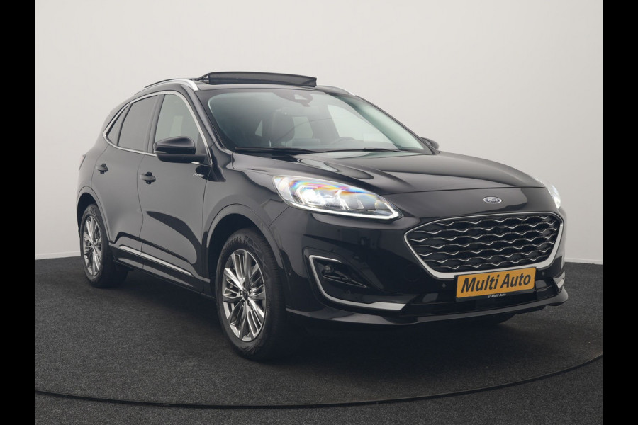 Ford Kuga 2.5 Vignale PHEV 225pk Dealer O.H | Panodak | Head Up | Bang & Olufsen | Adaptive Cruise | 360 Camera | Lederen Sportstoelen Memory & Verwarmd | BLIS | Keyless | Apple Carplay | Pilot Assist | Sfeerverlichting | Navigatie | Virtual | 18"L.M | Plug In Hybrid |