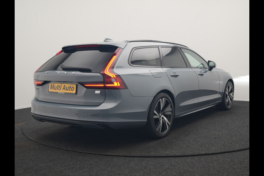 Volvo V90 T6 AWD Plus Dark LONG RANGE PHEV 350pk Dealer O.H. | Trekhaak Af Fabriek | Panodak | Adaptive Cruise | Camera | Harman / Kardon | Lederen Comfortzetels Memory & Ventilatie | Keyless | Blis | Stoelen & Stuur Verwarmd | Apple Carplay | Google | Plug In Hybrid |