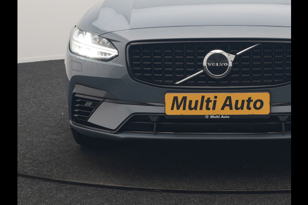 Volvo V90 T6 AWD Plus Dark LONG RANGE PHEV 350pk Dealer O.H. | Trekhaak Af Fabriek | Panodak | Adaptive Cruise | Camera | Harman / Kardon | Lederen Comfortzetels Memory & Ventilatie | Keyless | Blis | Stoelen & Stuur Verwarmd | Apple Carplay | Google | Plug In Hybrid |