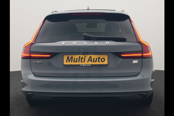 Volvo V90 T6 AWD Plus Dark LONG RANGE PHEV 350pk Dealer O.H. | Trekhaak Af Fabriek | Panodak | Adaptive Cruise | Camera | Harman / Kardon | Lederen Comfortzetels Memory & Ventilatie | Keyless | Blis | Stoelen & Stuur Verwarmd | Apple Carplay | Google | Plug In Hybrid |
