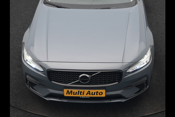 Volvo V90 T6 AWD Plus Dark LONG RANGE PHEV 350pk Dealer O.H. | Trekhaak Af Fabriek | Panodak | Adaptive Cruise | Camera | Harman / Kardon | Lederen Comfortzetels Memory & Ventilatie | Keyless | Blis | Stoelen & Stuur Verwarmd | Apple Carplay | Google | Plug In Hybrid |