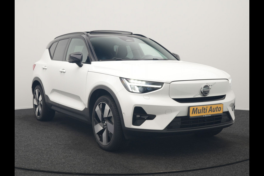 Volvo XC40 Recharge Ultimate 69 kWh 231pk Dealer O.H. | Trekhaak Af Fabriek | Panodak | Warmtepomp | Adaptive Cruise | 360 Camera | Harman / Kardon | Sportstoelen Memory & Verwarmd | Keyless | Blis | Apple Carplay | Google | Stuur Verwarmd |