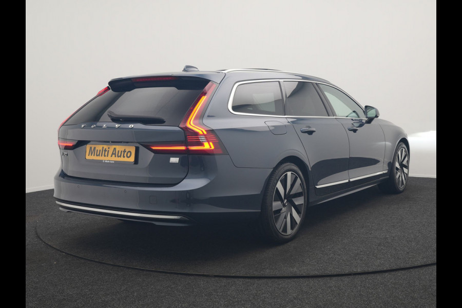 Volvo V90 T6 AWD Plus Bright LONG RANGE PHEV 350pk Dealer O.H. | Trekhaak Af Fabriek | Panodak | Adaptive Cruise | Camera | Harman / Kardon | Lederen Sportstoelen Memory & Verwarmd | Keyless | Blis | Stuur Verwarmd | Apple Carplay | Google Assistent | Plug In Hybrid |