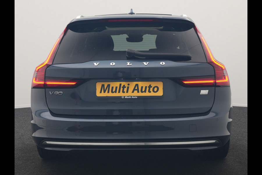 Volvo V90 T6 AWD Plus Bright LONG RANGE PHEV 350pk Dealer O.H. | Trekhaak Af Fabriek | Panodak | Adaptive Cruise | Camera | Harman / Kardon | Lederen Sportstoelen Memory & Verwarmd | Keyless | Blis | Stuur Verwarmd | Apple Carplay | Google Assistent | Plug In Hybrid |