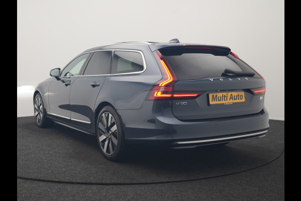Volvo V90 T6 AWD Plus Bright LONG RANGE PHEV 350pk Dealer O.H. | Trekhaak Af Fabriek | Panodak | Adaptive Cruise | Camera | Harman / Kardon | Lederen Sportstoelen Memory & Verwarmd | Keyless | Blis | Stuur Verwarmd | Apple Carplay | Google Assistent | Plug In Hybrid |