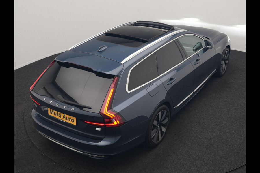 Volvo V90 T6 AWD Plus Bright LONG RANGE PHEV 350pk Dealer O.H. | Trekhaak Af Fabriek | Panodak | Adaptive Cruise | Camera | Harman / Kardon | Lederen Sportstoelen Memory & Verwarmd | Keyless | Blis | Stuur Verwarmd | Apple Carplay | Google Assistent | Plug In Hybrid |