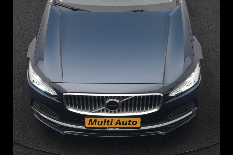 Volvo V90 T6 AWD Plus Bright LONG RANGE PHEV 350pk Dealer O.H. | Trekhaak Af Fabriek | Panodak | Adaptive Cruise | Camera | Harman / Kardon | Lederen Sportstoelen Memory & Verwarmd | Keyless | Blis | Stuur Verwarmd | Apple Carplay | Google Assistent | Plug In Hybrid |