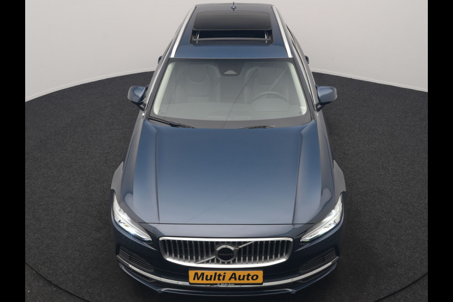 Volvo V90 T6 AWD Plus Bright LONG RANGE PHEV 350pk Dealer O.H. | Trekhaak Af Fabriek | Panodak | Adaptive Cruise | Camera | Harman / Kardon | Lederen Sportstoelen Memory & Verwarmd | Keyless | Blis | Stuur Verwarmd | Apple Carplay | Google Assistent | Plug In Hybrid |
