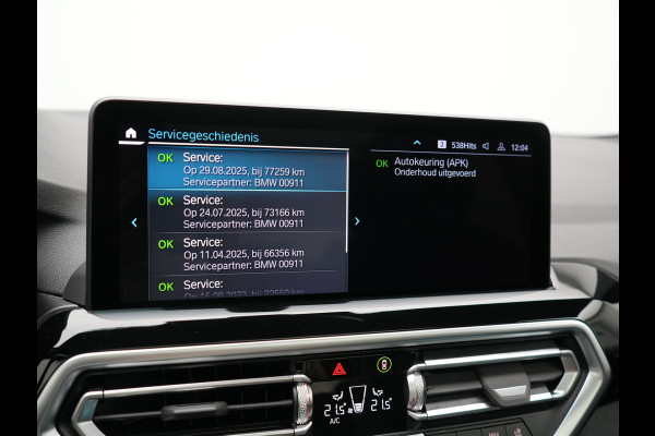 BMW X3 xDrive30e High Executive PHEV 293pk Dealer O.H | Trekhaak Af Fabriek | Panodak | Head Up | Adaptive Cruise | Camera | Laser LED | Hifi Audio | Lederen Sportstoelen Memory & Ventilatie | Keyless | Apple Carplay | Stoelverwarming | Navigatie | Virtual | DAB | 18" L.M | Plug In Hybrid |
