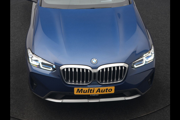 BMW X3 xDrive30e High Executive PHEV 293pk Dealer O.H | Trekhaak Af Fabriek | Panodak | Head Up | Adaptive Cruise | Camera | Laser LED | Hifi Audio | Lederen Sportstoelen Memory & Ventilatie | Keyless | Apple Carplay | Stoelverwarming | Navigatie | Virtual | DAB | 18" L.M | Plug In Hybrid |