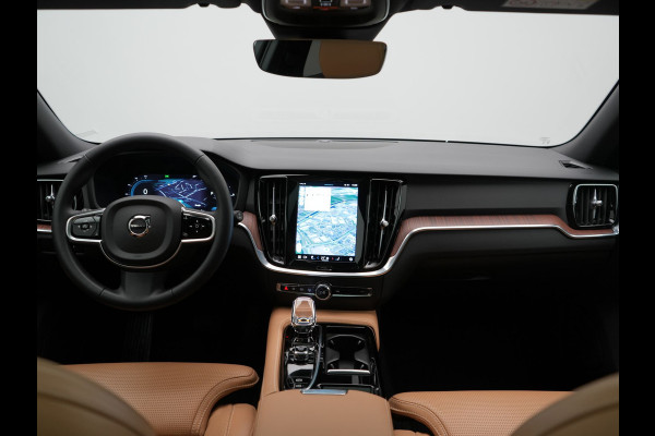 Volvo V60 T6 AWD Plus Bright LONG RANGE PHEV 350pk Dealer O.H. | Trekhaak Af Fabriek | Panodak | Adaptive Cruise | 360 Camera | Lederen Sportstoelen Ventilatie & Memory | Keyless | Blis | Apple Carplay | Stoelen & Stuur Verwarmd | Google Assistent | DAB  | Plug In Hybrid |