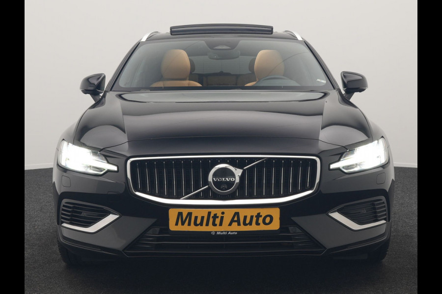 Volvo V60 T6 AWD Plus Bright LONG RANGE PHEV 350pk Dealer O.H. | Trekhaak Af Fabriek | Panodak | Adaptive Cruise | 360 Camera | Lederen Sportstoelen Ventilatie & Memory | Keyless | Blis | Apple Carplay | Stoelen & Stuur Verwarmd | Google Assistent | DAB  | Plug In Hybrid |