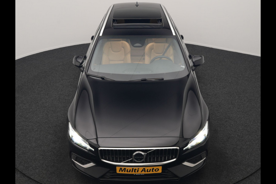 Volvo V60 T6 AWD Plus Bright LONG RANGE PHEV 350pk Dealer O.H. | Trekhaak Af Fabriek | Panodak | Adaptive Cruise | 360 Camera | Lederen Sportstoelen Ventilatie & Memory | Keyless | Blis | Apple Carplay | Stoelen & Stuur Verwarmd | Google Assistent | DAB  | Plug In Hybrid |