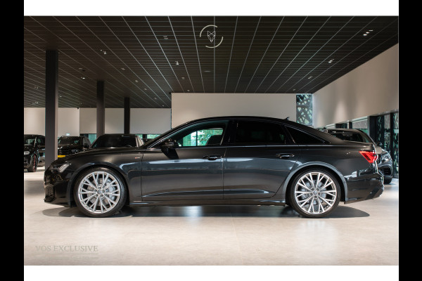 Audi A6 Limousine 55 TFSI Quattro DESIGN S-Line Pro Line Plus Luchtvering|4W-sturing|B&O Advanced|21"|ACC|HUD|Softclose|MEM|360°|Blackline|LED|Nachtzicht|New Service
