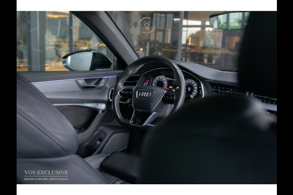 Audi A6 Limousine 55 TFSI Quattro DESIGN S-Line Pro Line Plus Luchtvering|4W-sturing|B&O Advanced|21"|ACC|HUD|Softclose|MEM|360°|Blackline|LED|Nachtzicht|New Service