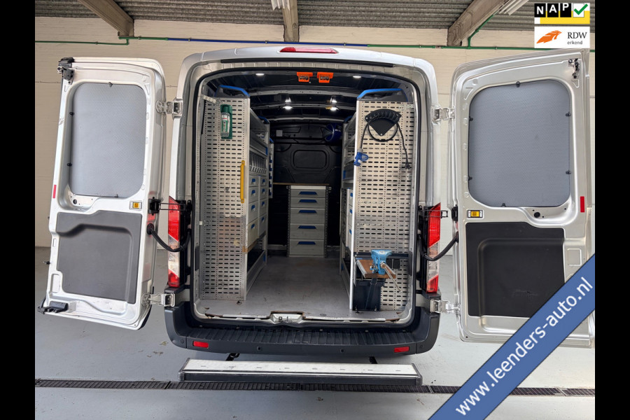 Ford Transit Automaat Servicewagen 350 2.0 TDCI 131PK euro6 L2H2 3Persoons Trend, Sortimo werkplaats inrichting, RIJKLAARPRIJS