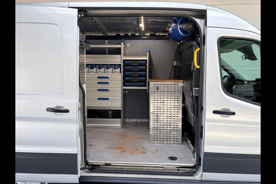Ford Transit Automaat Servicewagen 350 2.0 TDCI 131PK euro6 L2H2 3Persoons Trend, Sortimo werkplaats inrichting, RIJKLAARPRIJS
