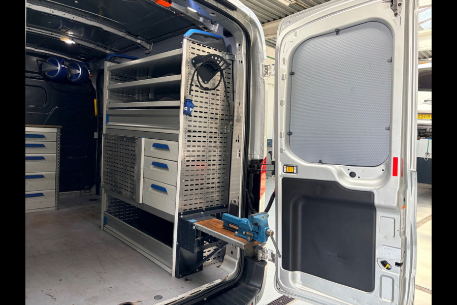 Ford Transit Automaat Servicewagen 350 2.0 TDCI 131PK euro6 L2H2 3Persoons Trend, Sortimo werkplaats inrichting, RIJKLAARPRIJS