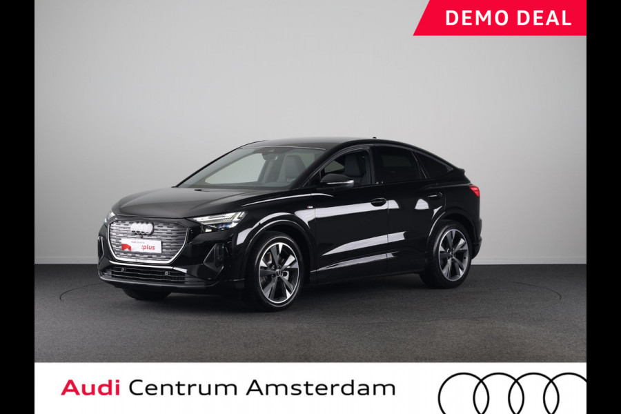 Audi Q4 Sportback e-tron 45 quattro S Edition Competition 82 kWh 286pk | Navigatie | 20 inch lichtmetalen velgen | Adaptive cruise controle | Zwart Optiek