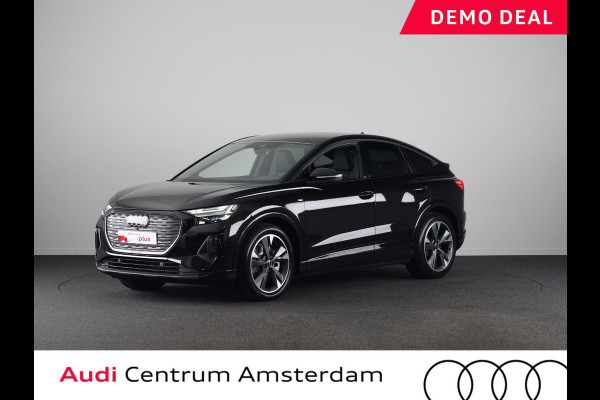Audi Q4 Sportback e-tron 45 quattro S Edition Competition 82 kWh 286pk | Navigatie | 20 inch lichtmetalen velgen | Adaptive cruise controle | Zwart Optiek