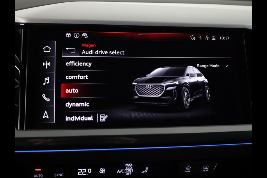 Audi Q4 Sportback e-tron 45 quattro S Edition Competition 82 kWh 286pk | Navigatie | 20 inch lichtmetalen velgen | Adaptive cruise controle | Zwart Optiek