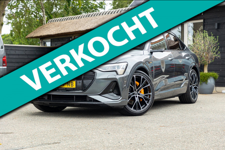 Audi e-tron Sportback 55 quattro S-Line 95 kWh Soh 92% I Panoramadak I Leder I B&O I Adaptive Cruise I HeadUp I Luchtvering