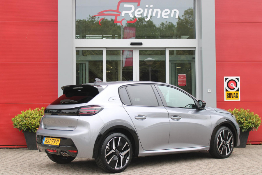 Peugeot 208 1.2 Hybrid 145PK AUTOMAAT GT | CAMERA VOOR + ACHTER | NAVIGATIE | DRAADLOZE APPLE CARPLAY/ANDROID AUTO | FULL LED KOPLAMPEN | LICHTMETALEN VELGEN 17" | DODEHOEK DETECTIE | DRAADLOZE TELEFOONLADER | KEYLESS ENTRY/START | DAB+ RADIO | ADAPTIVE CRUISE CONTROL | CLIMATE CONTROL |