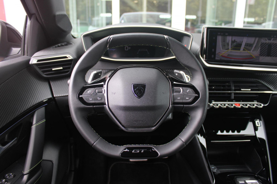 Peugeot 208 1.2 Hybrid 145PK AUTOMAAT GT | CAMERA VOOR + ACHTER | NAVIGATIE | DRAADLOZE APPLE CARPLAY/ANDROID AUTO | FULL LED KOPLAMPEN | LICHTMETALEN VELGEN 17" | DODEHOEK DETECTIE | DRAADLOZE TELEFOONLADER | KEYLESS ENTRY/START | DAB+ RADIO | ADAPTIVE CRUISE CONTROL | CLIMATE CONTROL |